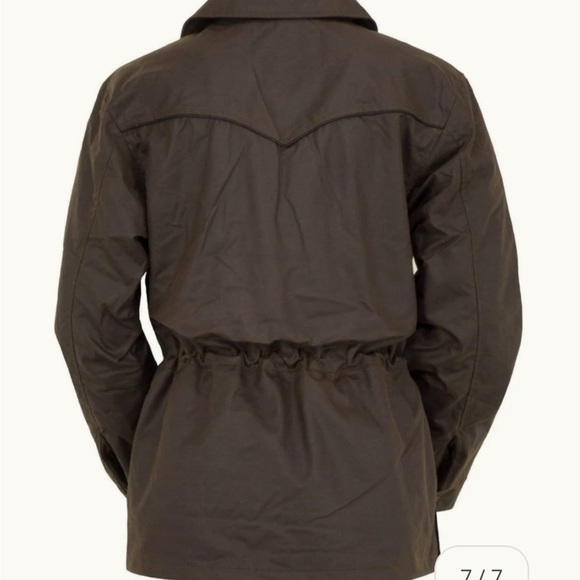 Outback Trading Company Ladies Roundup Waxed Brown Jacket Oikskin - Picture 5 of 13
